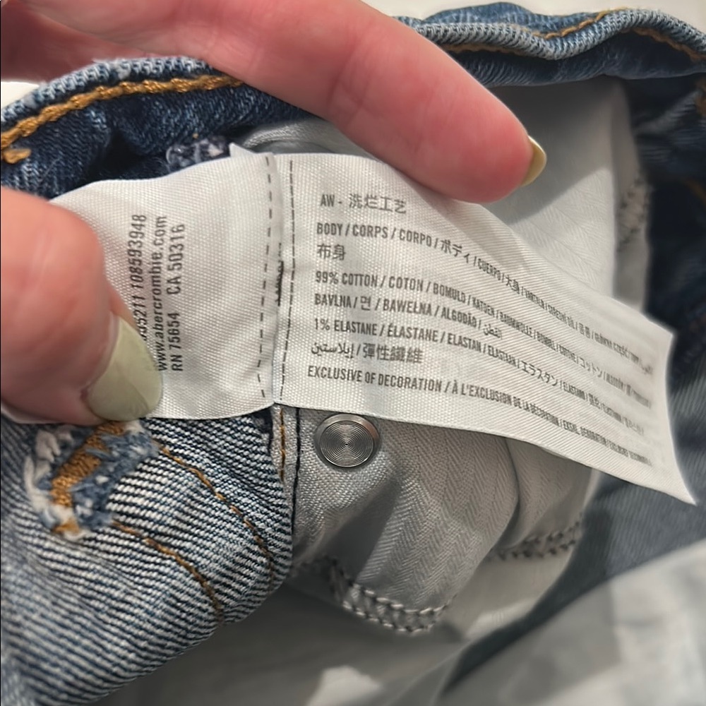 Abercrombie & fitch the mom short high rise | 26 - Picture 3 of 4